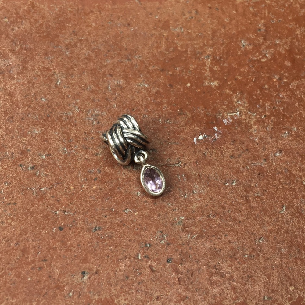 Braided Amethyst Pandora Charm